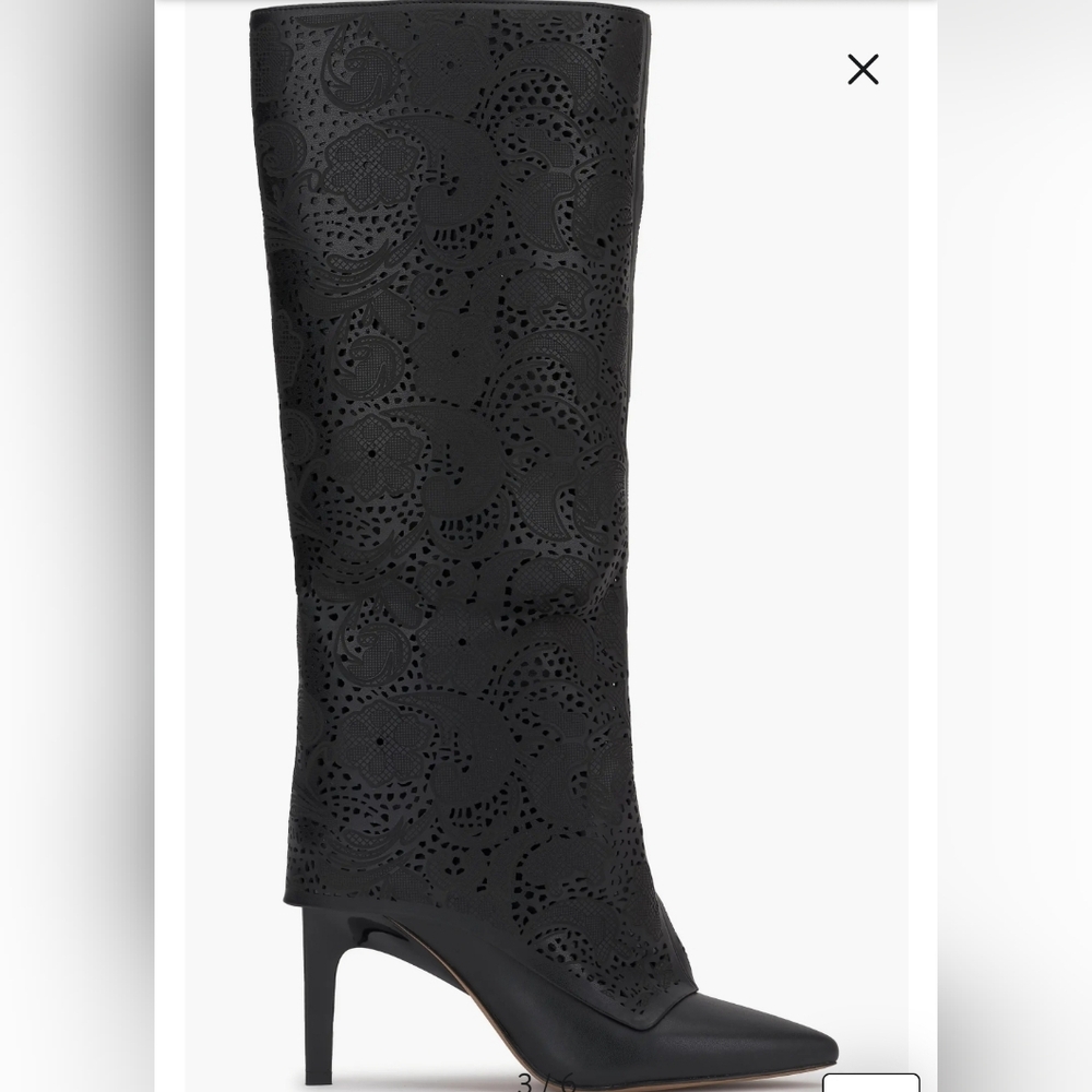 NWB Jessica Simpson Brykia Black lace cuff boots
